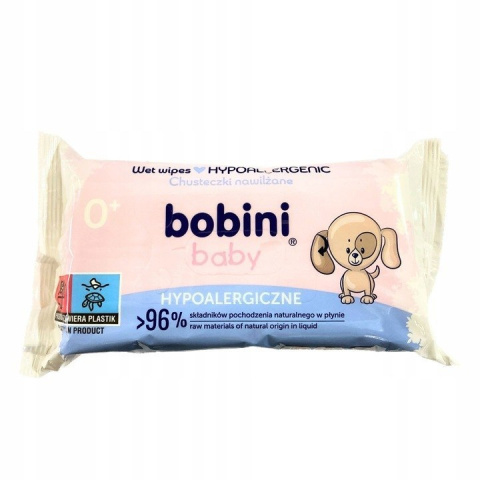 BOBINI CHUSTECZKI NAWILŻANE DLA DZIECI 14 x 60 SZTUK MOKRE HYPOALERGICZNE