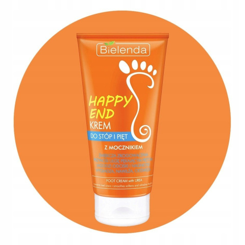 Bielenda Happy End Krem do stóp i pięt z mocznikiem 125 ml Bielenda Happy End Krem do stóp i pięt z mocznikiem 125 ml