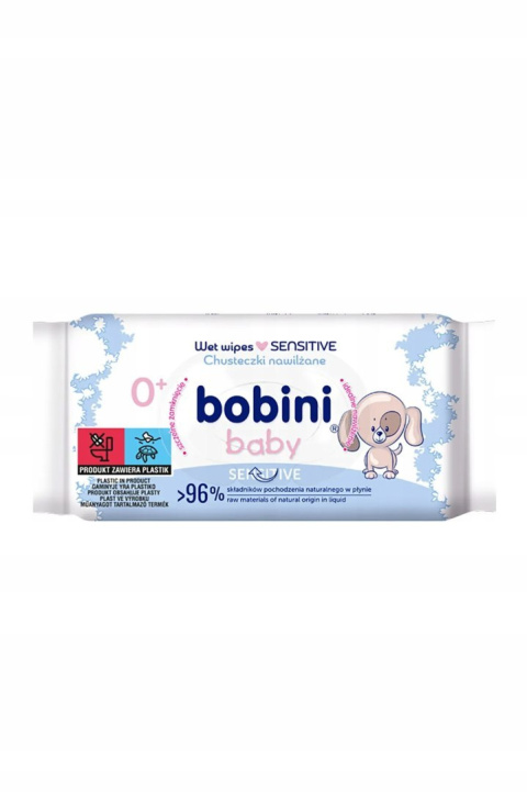 Bobini Chusteczki nawilżane Sensitive Baby 60 szt.