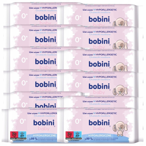 Bobini Chusteczki nawilżane Sensitive Baby 60 szt.