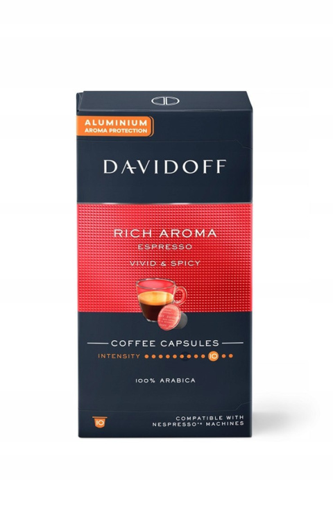 Davidoff Rich Aroma 10 kapsułek kawa Nespresso Davidoff Rich Aroma 10 kapsułek kawa Nespresso