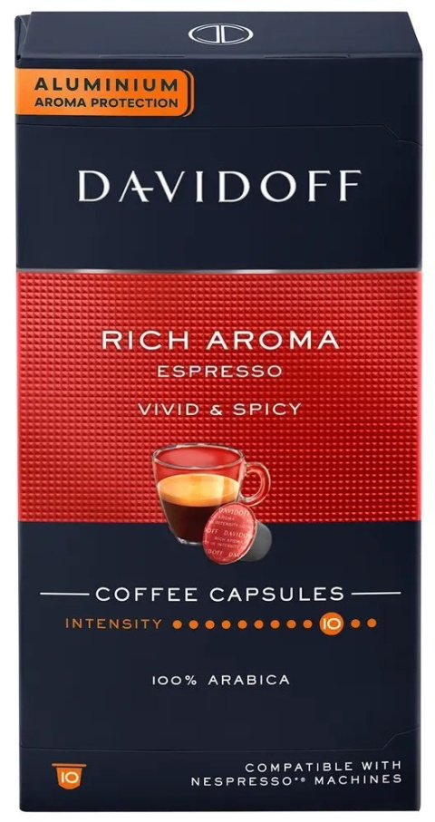Davidoff Rich Aroma 10 kapsułek kawa Nespresso Davidoff Rich Aroma 10 kapsułek kawa Nespresso