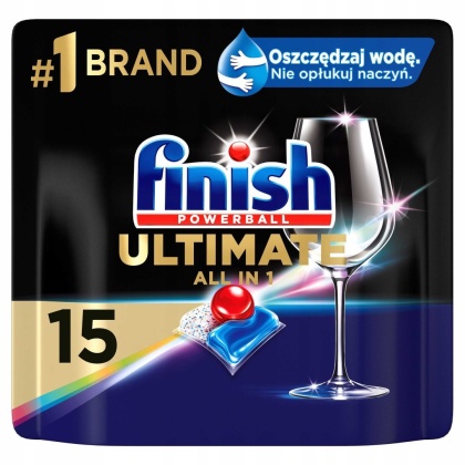 FINISH POWERBALL tabletki do zmywarki ALL IN 1 15 szt. ULTIMATE