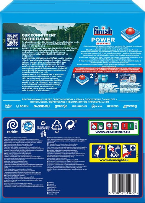 FINISH Tabletki Power Essential 90 lemon