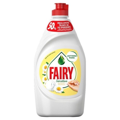 Fairy Sensitive Rumianek witamina E Płyn do naczyń aktywna piana 450ml