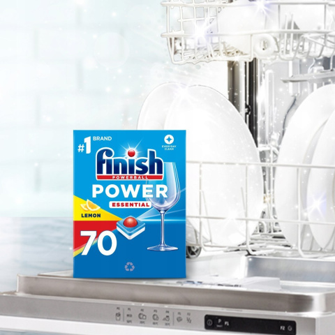 Finish Power Essential tabletki do zmywareki 70szt Lemon Finish Power Essential tabletki do zmywareki 70szt Lemon