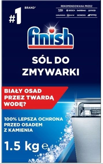 Finish Sól do zmywarki zmiękczająca wodę 1,5 kg Finish Sól do zmywarki zmiękczająca wodę 1,5 kg