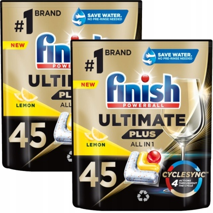 Finish Ultimate Plus All in 1 kapsułki do zmywarki Cytryna 90 szt