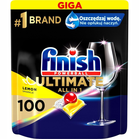 Finish Ultimate kapsułki do zmywarki Lemon 100 szt