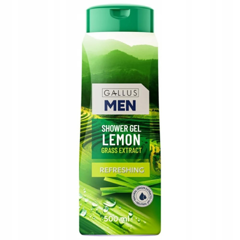 GALLUS Żel pod prysznic 500ml Refreshing Lemon Grass Extract trwa cytrynowa