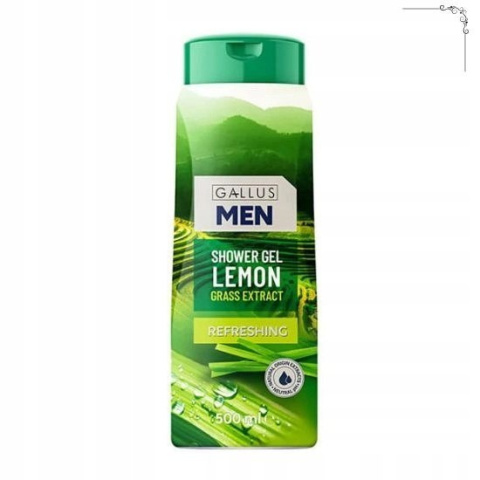 GALLUS Żel pod prysznic 500ml Refreshing Lemon Grass Extract trwa cytrynowa