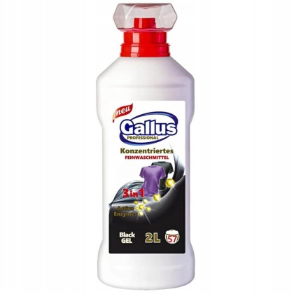 GALLUS żel do prania BLACK 2L ciemne tkaniny BARDZO WYDAJNY 57 prań