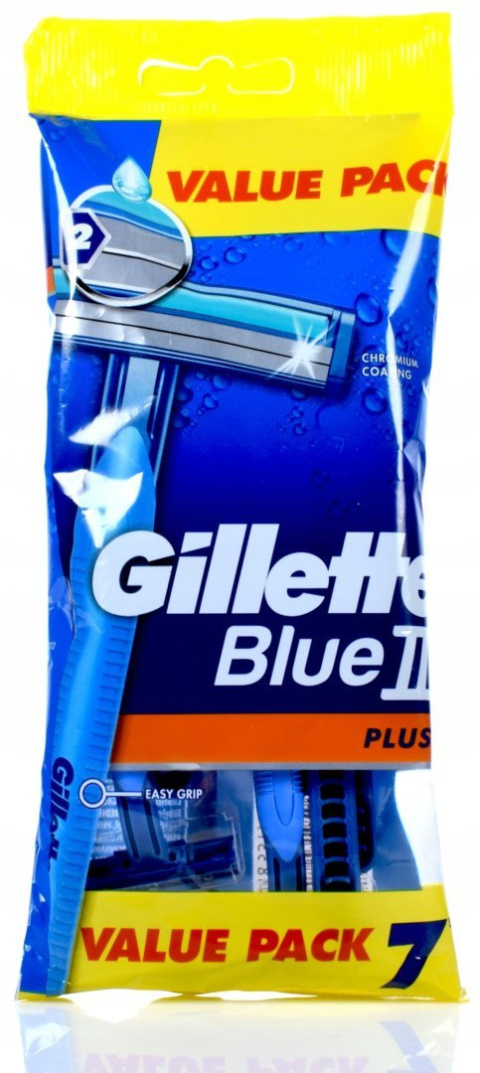 GILLETTE MASZYNKI DO GOLENIA BLUE II PLUS 7szt NEW GILLETTE MASZYNKI DO GOLENIA BLUE II PLUS 7szt NEW