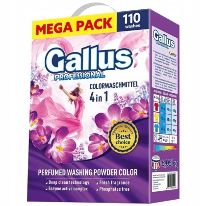 Gallus Proszek 4w1 kolor 110 prań 6,05kg