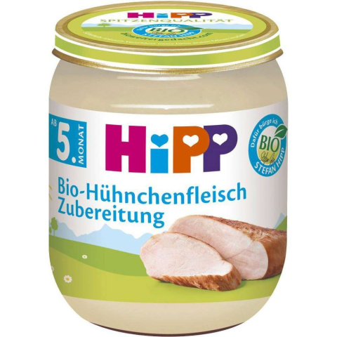 HIPP BIO KURCZAK Z OLEJEM RZEPAKOWYM 125g HIPP BIO KURCZAK Z OLEJEM RZEPAKOWYM 125g