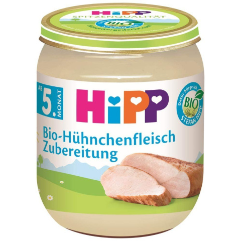 HIPP BIO KURCZAK Z OLEJEM RZEPAKOWYM 125g HIPP BIO KURCZAK Z OLEJEM RZEPAKOWYM 125g