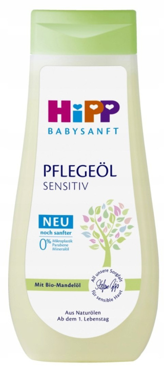 HIPP Babysanft Migdałowa Oliwka pielęgnacyjna SENSITIV 200ml z NIEMIEC