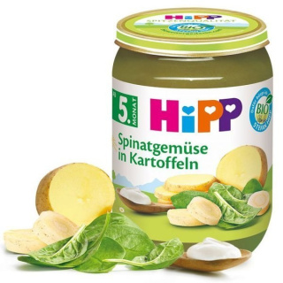 HiPP Kremowy Szpinak z Ziemniaczkami Wit B Żelazo