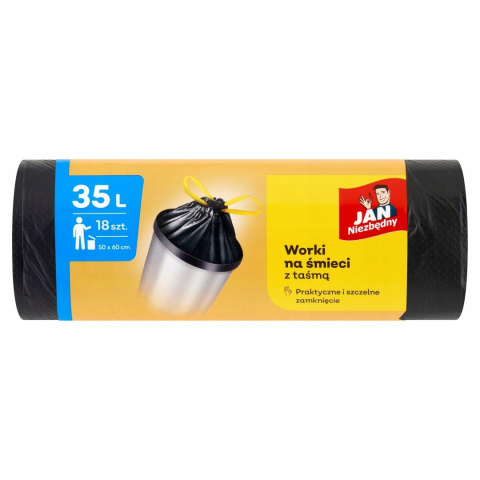 JAN NIEZBĘDNY WORKI Z TAŚMĄ CLASSIC 35L HD MOCNE JAN NIEZBĘDNY WORKI Z TAŚMĄ CLASSIC 35L HD MOCNE