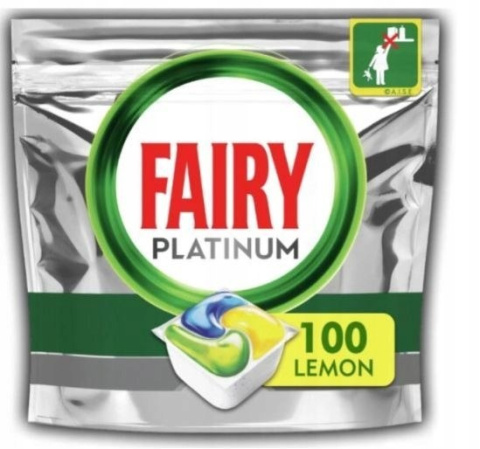 KAPSUŁKI DO ZMYWARKI FAIRY PLATINUM LEMON 100 SZT. TABLETKI CYTRYNOWE KAPSUŁKI DO ZMYWARKI FAIRY PLATINUM LEMON 100 SZT. TABLETKI CYTRYNOWE