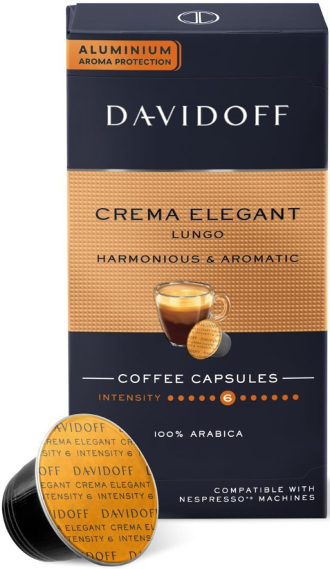 Davidoff Crema Elegant kapsułki do Nespresso 10szt Davidoff Crema Elegant kapsułki do Nespresso 10szt