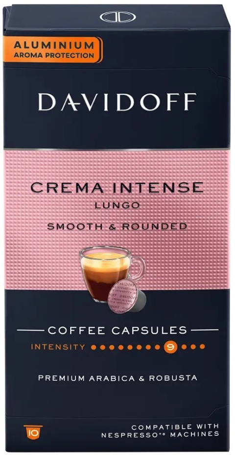 Kapsułki do Nespresso Davidoff Crema Intense Lungo 10 szt. Kapsułki do Nespresso Davidoff Crema Intense Lungo 10 szt.