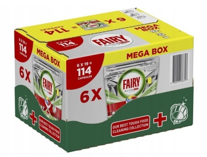 Kapsułki do zmywarki FAIRY Platinum Plus All in One Lemon - 114 szt.