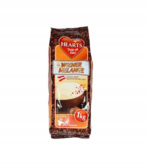 Kawa cappuccino Hearts 1000 g Wiener Melange