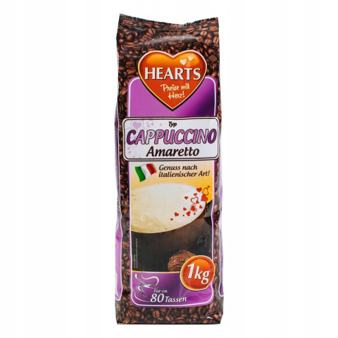 Kawa cappuccino Hearts Amaretto 1000g