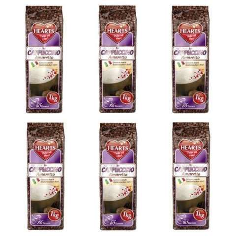 Kawa cappuccino Hearts Amaretto 1000g