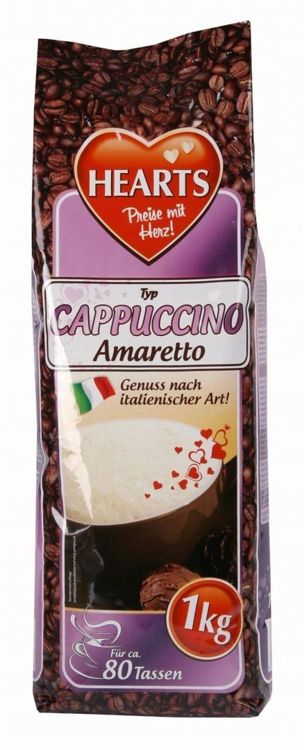 Kawa cappuccino Hearts Amaretto 1000g