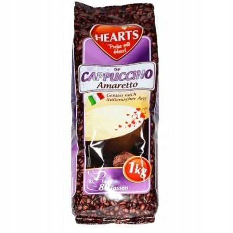 Kawa cappuccino Hearts Amaretto 1000g