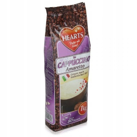Kawa cappuccino Hearts Amaretto 1000g