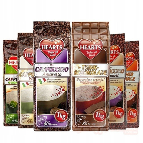 Kawa cappuccino Hearts Amaretto 1000g