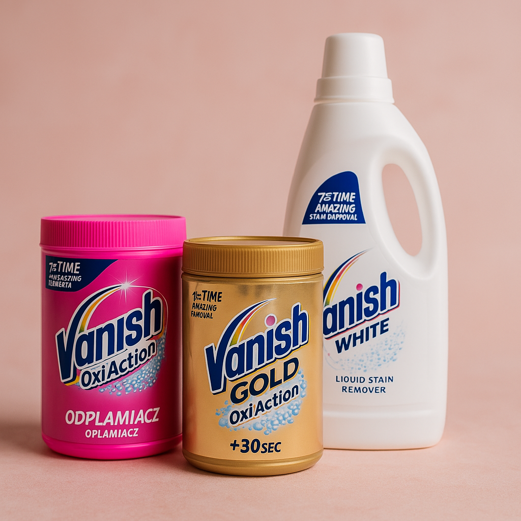 Vanish - odplamiacze do tkanin i proszki